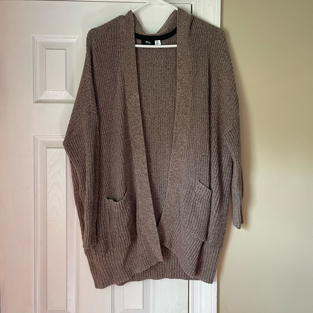 UO BDG Charlie Dolman Cardigan in Brown